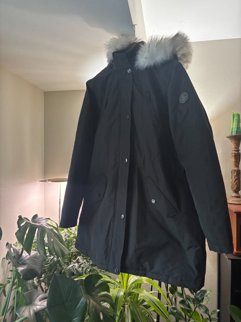 HFX Performance Winter Jacket Men’s XL Black Insulated Hooded RN# 94468 EUC